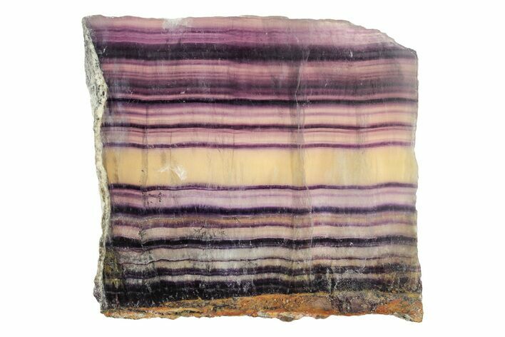 Colorful, Polished Rainbow Fluorite Slab #250482